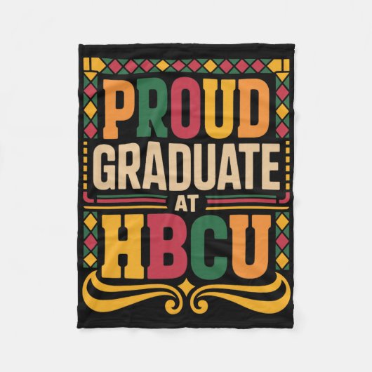 Absolvent Bei Hbcu Juneteenth Schule Historisches Fleecedecke (Vorderseite)