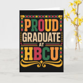 Absolvent Bei Hbcu Juneteenth Schule Historisches Karte (Gelbe Blume)