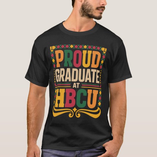 Absolvent Bei Hbcu Juneteenth Schule Historisches T-Shirt (Vorderseite)