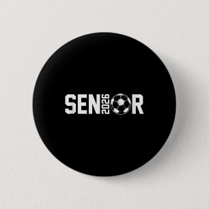 Absolvent Cl of 2026 Senior Soccer Player Graduati Button