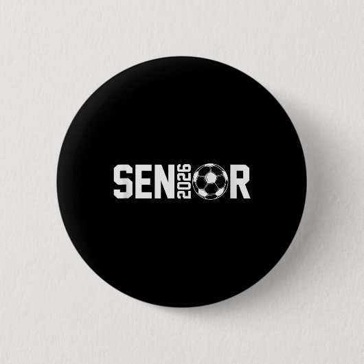 Absolvent Cl of 2026 Senior Soccer Player Graduati Button (Vorderseite)