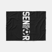 Absolvent Cl of 2026 Senior Soccer Player Graduati Fleecedecke (Vorderseite (Horizontal))
