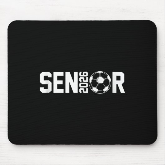 Absolvent Cl of 2026 Senior Soccer Player Graduati Mousepad (Vorne)