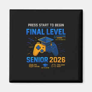 Absolvent Cl Von 2026 Zurück Zur Schule Gamer Abso Magnet