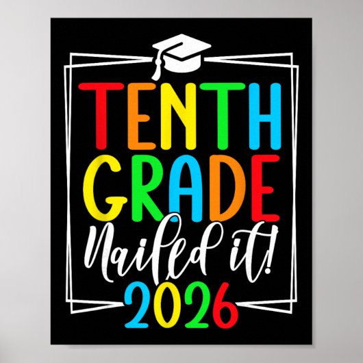 Absolvent der 10. Klasse 2026 Student im zweiten J Poster (Vorne)