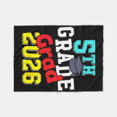 Absolvent der 5. Klasse 2026 Grundschulabschluss Fleecedecke (Vorderseite (Horizontal))