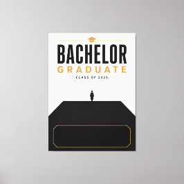 Absolvent der Bachelor-Klasse 2026 mit individuell Leinwanddruck