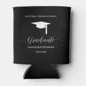 Absolvent der High School Moderne Abschlussfeier Dosenkühler (Vorderseite)