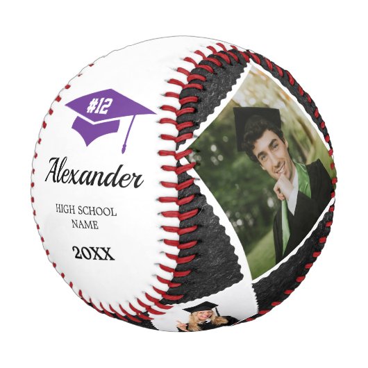 Absolvent der Hochschule für Baseballspieler Baseball (Schrägansicht)