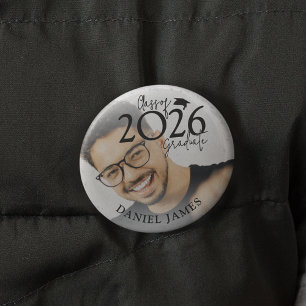 Absolvent der Klasse 2026 Foto-Abschluss Button