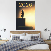 Absolvent der Klasse 2026 Future Horizon Design Leinwanddruck (Insitu (Schlafzimmer))