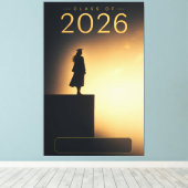 Absolvent der Klasse 2026 Future Horizon Design Leinwanddruck (Insitu (Holzboden))