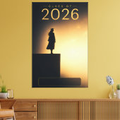 Absolvent der Klasse 2026 Future Horizon Design Leinwanddruck (Insitu (Wohnzimmer))