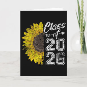 Absolvent der Klasse 2026 Sonnenblume Senior 26 Le Karte