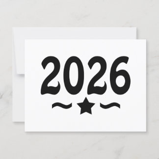 Absolvent der Klasse 2026 Stern Postkarte