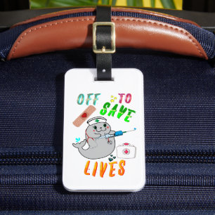 Absolvent der 'Off To Save Lives'-Therapie als feu Gepäckanhänger