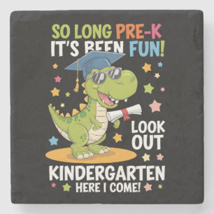 Absolvent der Vorklasse Kindergarten Dinosaurier T Steinuntersetzer