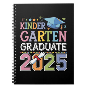Absolvent des Kindergartens 2025 Abschluss Schule Notizblock
