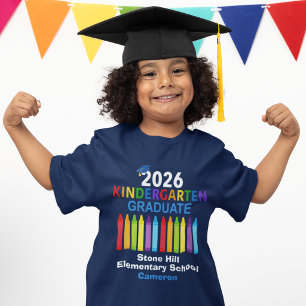 Absolvent des Kindergartens 2026 Personalisiertes T-Shirt