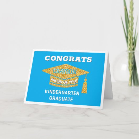 Absolvent des Kindergartens Gratulation Karte (Vorderseite)