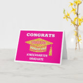Absolvent des Kindergartens Gratulation Karte (Gelbe Blume)