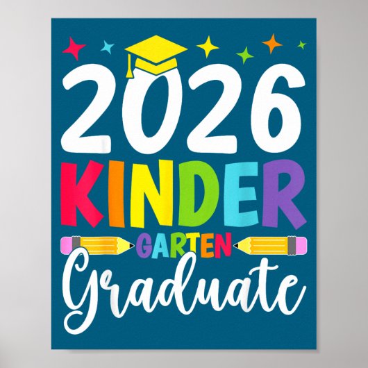 Absolvent des Kindergartens Vorschulabschluss Poster (Vorne)