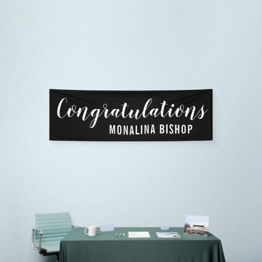 Absolvent des Schwarz-| der Glückwunsch-| Banner (Messeveranstaltung)