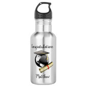Absolvent Edelstahlflasche (Vorderseite)