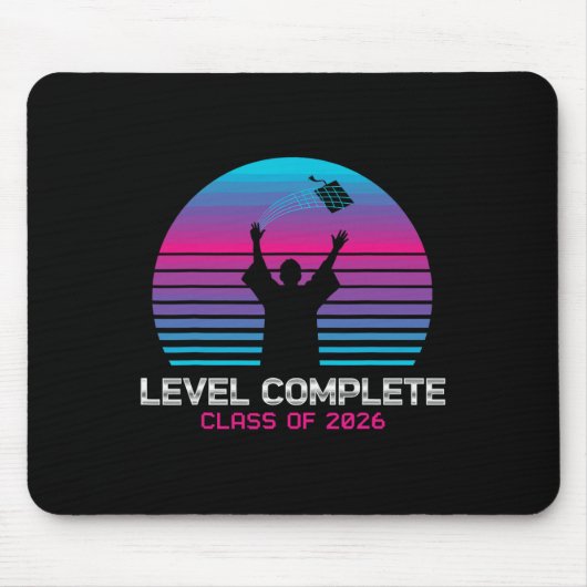 Absolvent Gamer Level Complete 2026 Abschluss Stud Mousepad (Vorne)