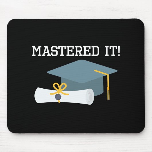 Absolvent-Geschenk Haupt   grad-Abschluss MBA MSW Mousepad (Vorne)