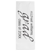 Absolvent Geschenktüte Für Weinflaschen (Rückseite)