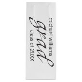 Absolvent Geschenktüte Für Weinflaschen (Vorderseite)