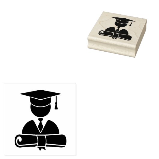 Absolvent Gummistempel (Stempel)