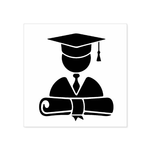 Absolvent Gummistempel (Prägung)