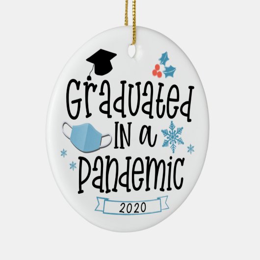 Absolvent in einer Pandemie 2020 Weihnachtsschmuck (Rechts)