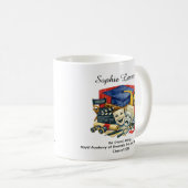 🎓Absolvent/in Schauspiel Maßgeschneiderter Name & Kaffeetasse (VorderseiteRechts)