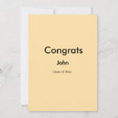 Absolvent Junge Name Gratulation Datum Jahr Text Einladung (Rückseite)