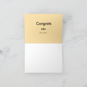 Absolvent Junge Name hinzufügen Gratulation Datum Dankeskarte