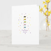 Absolvent Karte (Gelbe Blume)