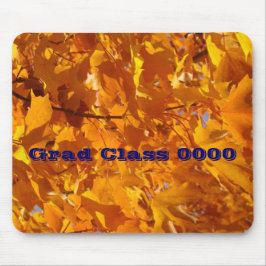Absolvent-Klasse die 0000 Jahr-Orange verlässt Mousepad