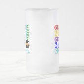 Absolvent-Klasse von 2012 Mattglas Bierglas (Mittel)