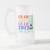 Absolvent-Klasse von 2012 Mattglas Bierglas (Links)