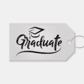 Absolvent mit GraduiertenCap Geschenkanhänger (Vorderseite (Horizontal))