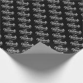 Absolvent mit GraduiertenCap Geschenkpapier (Ecke)