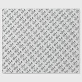 Absolvent mit GraduiertenCap Geschenkpapier (Flach)