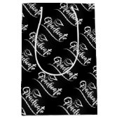 Absolvent mit GraduiertenCap Mittlere Geschenktüte (Vorderseite)