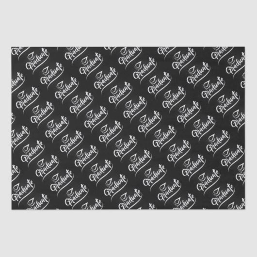 Absolvent mit GraduiertenCap Seidenpapier (Vorderseite)