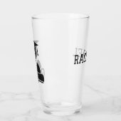 Absolvent mit Name Abschluss Glas (Links)