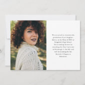 Absolvent | Moderne Disco Typografie und zwei Foto Ankündigung (Rückseite)