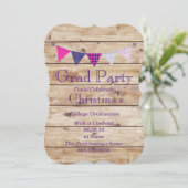 Absolvent-Party Einladungen (Stehend Vorderseite)